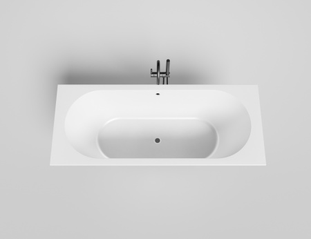 Ванна из литьевго мрамора Salini ORNELLA 104613GF 170х70 встраиваемая прямоугольная с ножками